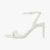 Stradivarius MIT GESTEPPTEN RIEMCHEN - Brautschuh - Offwhite