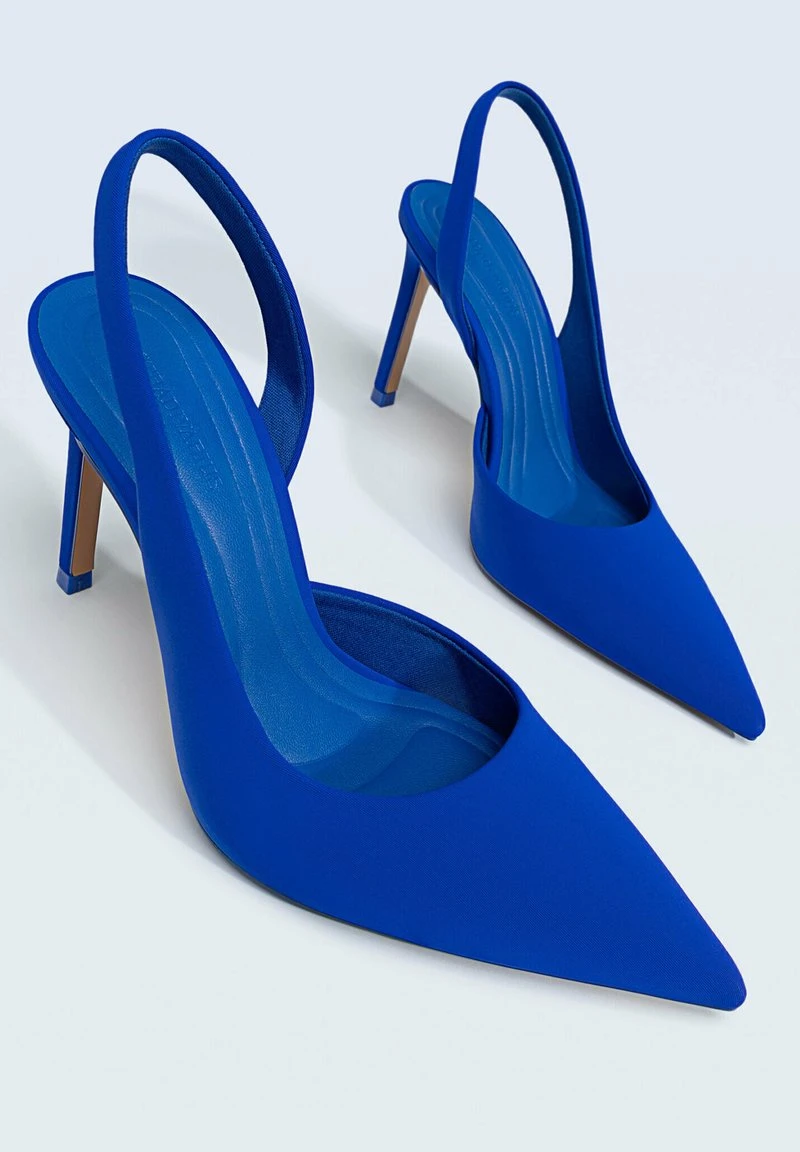 Stradivarius SLINGBACK - High Heel Pumps - Dark Blue 4 Stradivarius SLINGBACK - High Heel Pumps - Dark Blue – Bild 4