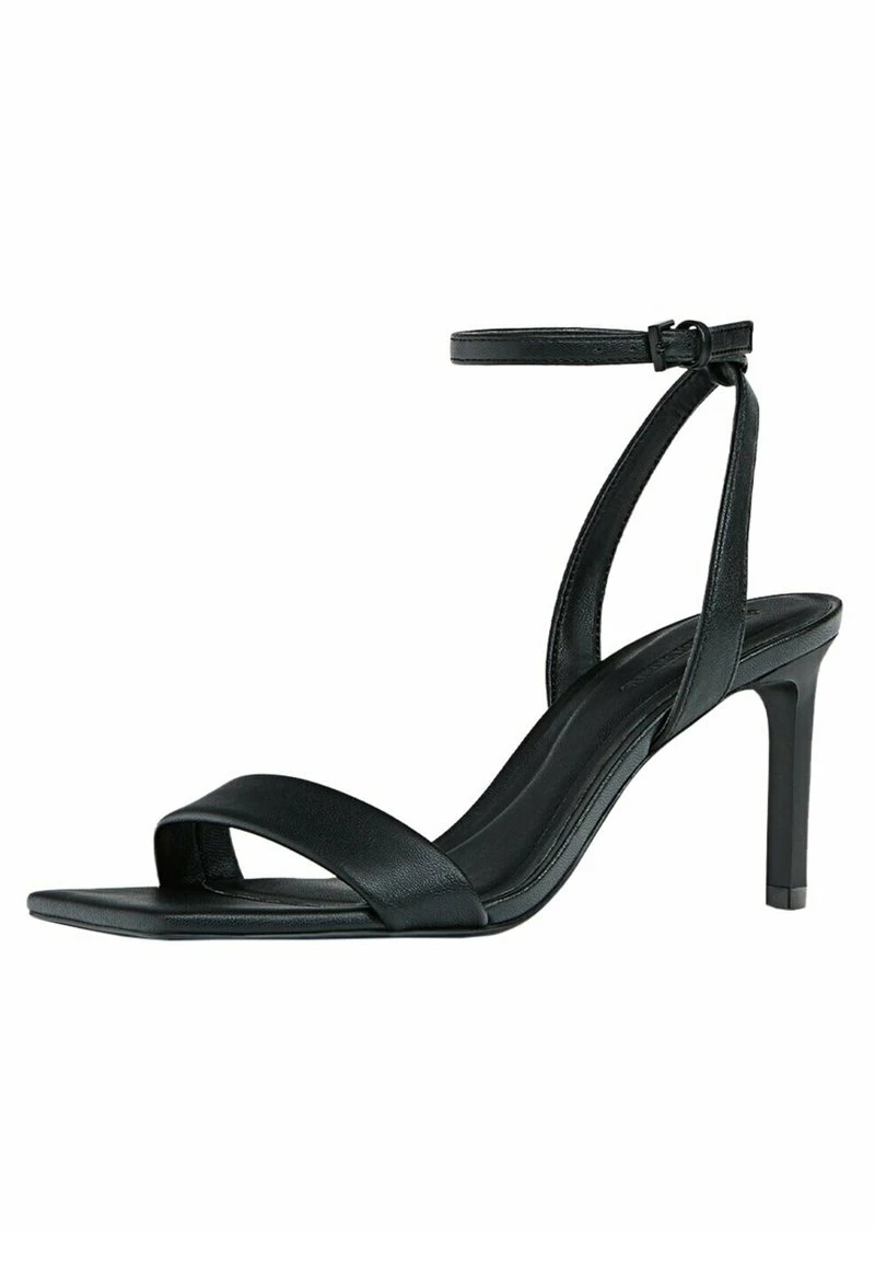 Stradivarius MIT GESTEPPTEN RIEMCHEN - Riemensandalette - Black 6 Stradivarius MIT GESTEPPTEN RIEMCHEN - Riemensandalette - Black – Bild 6