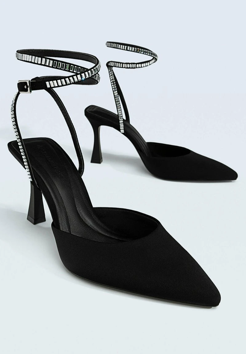 Stradivarius SLINGBACKS WITH RHINESTONES - High Heel Pumps - Black 6 Stradivarius SLINGBACKS WITH RHINESTONES - High Heel Pumps - Black – Bild 6