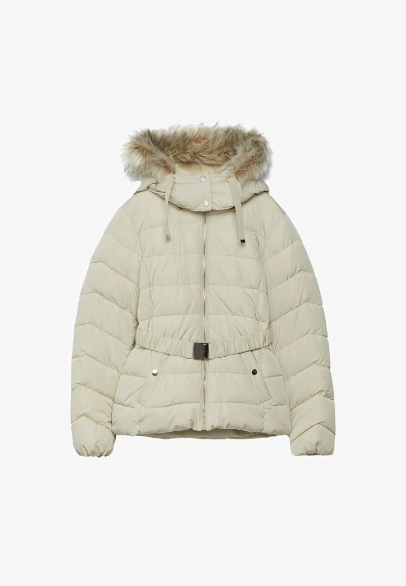 Stradivarius MIT ABNEHMBARER KAPUZE - Winterjacke - Beige 5 Stradivarius MIT ABNEHMBARER KAPUZE - Winterjacke - Beige – Bild 5