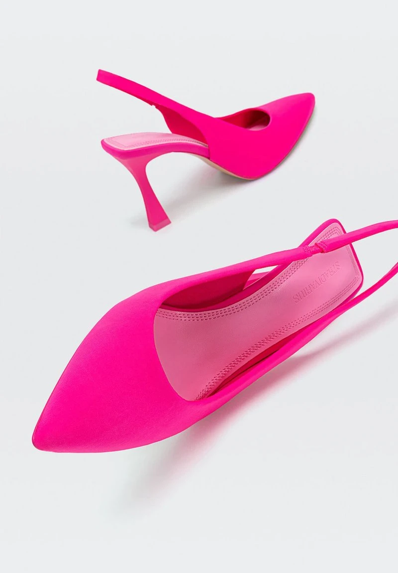 Stradivarius MIT ABSATZ - Pumps - Neon Pink 5 Stradivarius MIT ABSATZ - Pumps - Neon Pink – Bild 5