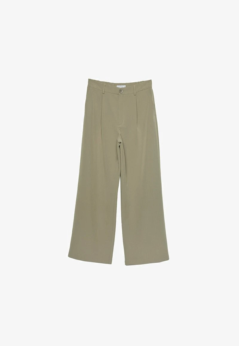 Stradivarius LONG - Stoffhose - Khaki 5 Stradivarius LONG - Stoffhose - Khaki – Bild 5