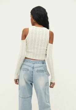 Stradivarius EXPOSED SHOULDER OPEN - Strickpullover - Stone -Stradivarius Deutschland Verkaufs-Shop f17ec71d621f430f8ac97ea4cabaac71