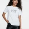 Stradivarius EMBROIDERED - T-Shirt Print - White
