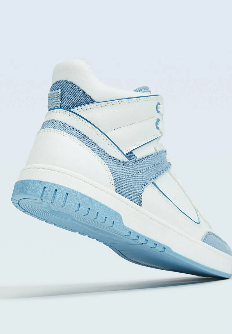 Stradivarius Sneaker High - Neon Blue 4 Stradivarius Sneaker High - Neon Blue – Bild 4