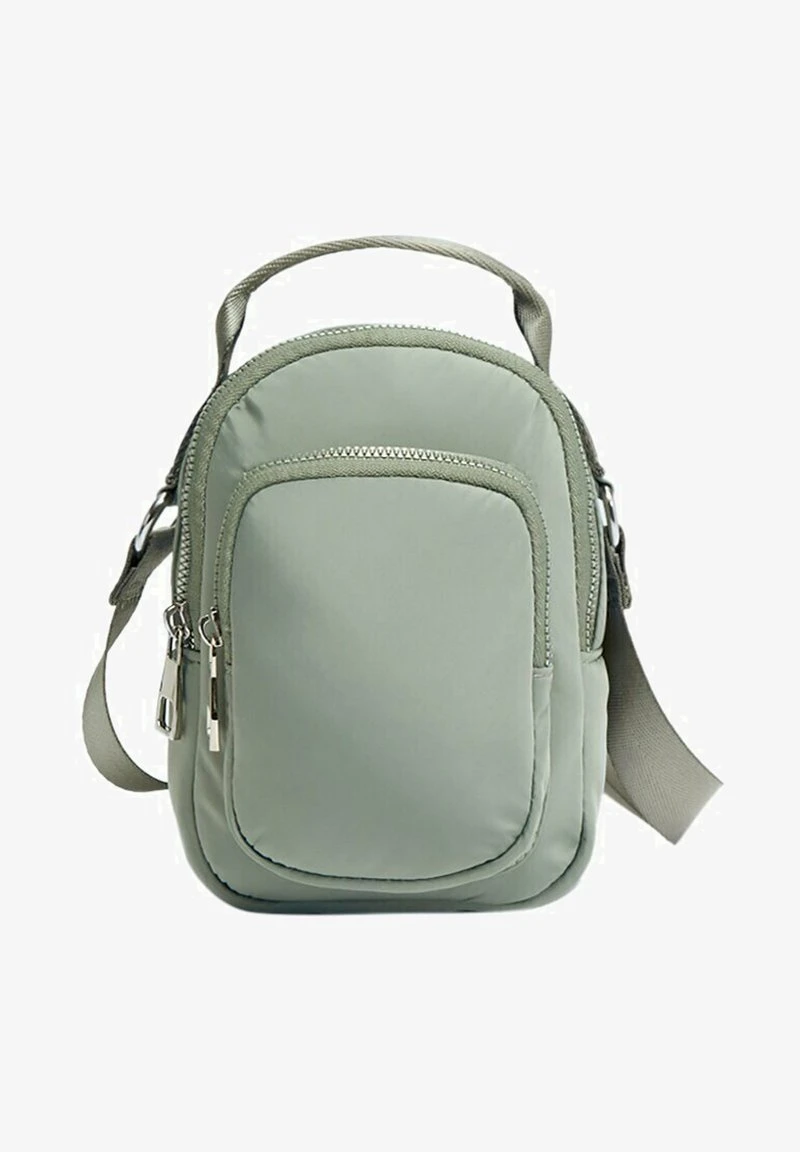 Stradivarius DOUBLE POCKET MINI - Umhängetasche - Khaki 3 Stradivarius DOUBLE POCKET MINI - Umhängetasche - Khaki – Bild 3