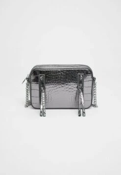 Stradivarius MOCK CROC AND ZIP-UP REPORTER - Umhängetasche - Grey -Stradivarius Deutschland Verkaufs-Shop f35bd827e525434586cdf11651e1de6f