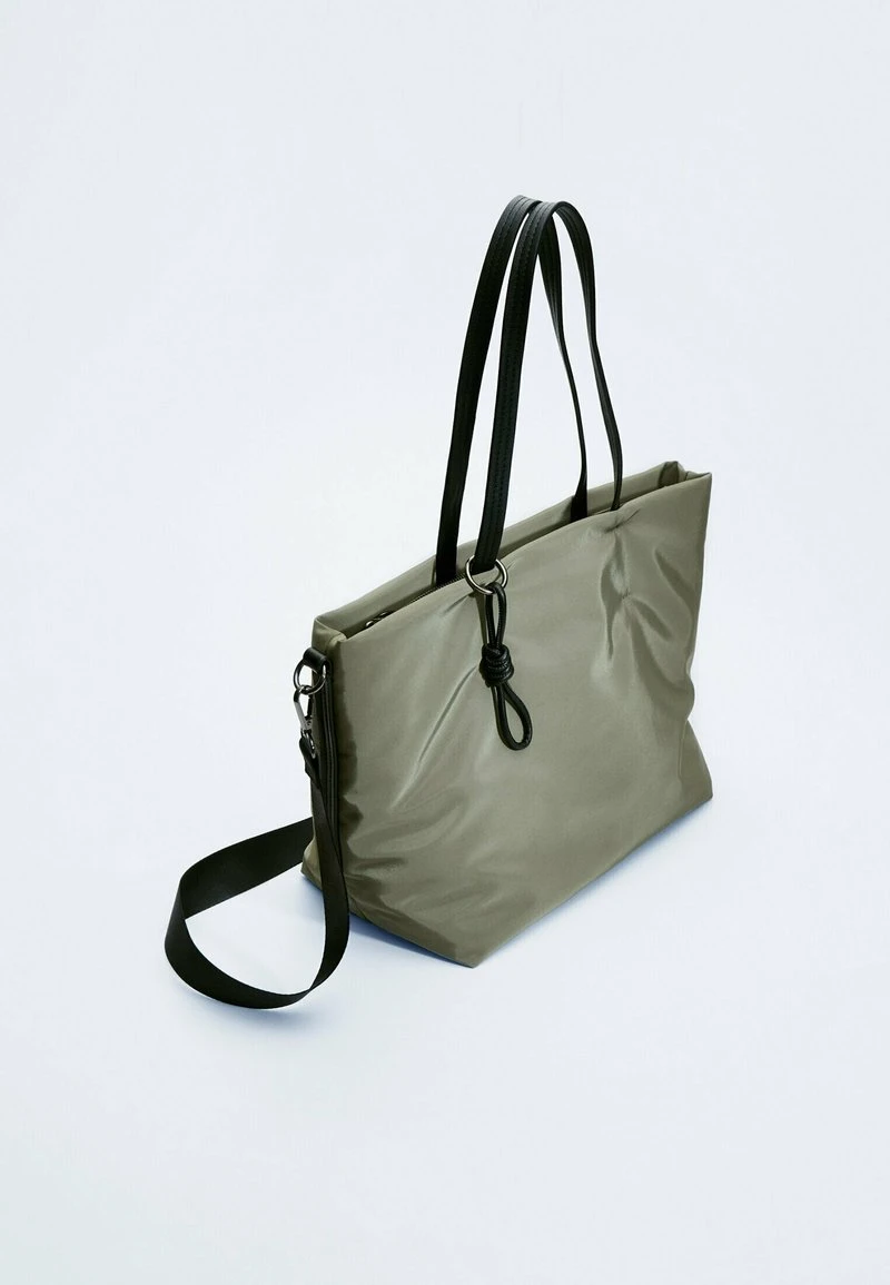 Stradivarius BASIC - Shopping Bag - Khaki 4 Stradivarius BASIC - Shopping Bag - Khaki – Bild 4