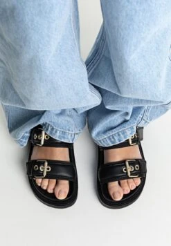 Stradivarius Plateausandalette - Black