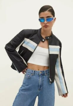 Stradivarius RESIN SPORTS - Sonnenbrille - Mottled Light Blue