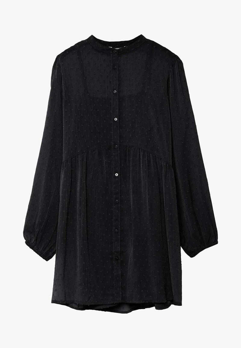 Stradivarius MIT MAOKRAGEN - Blusenkleid - Black 5 Stradivarius MIT MAOKRAGEN - Blusenkleid - Black – Bild 5