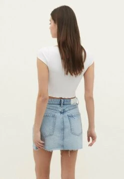 Stradivarius A-Linien-Rock - Blue Denim -Stradivarius Deutschland Verkaufs-Shop f4b59039e477457dbcab85860592ef5d