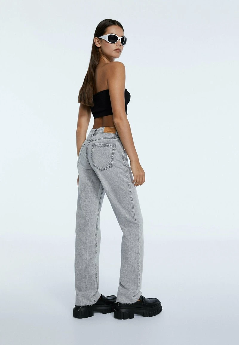 Stradivarius STRAIGHT FIT - Jeans Straight Leg - Dark Grey 3 Stradivarius STRAIGHT FIT - Jeans Straight Leg - Dark Grey – Bild 3
