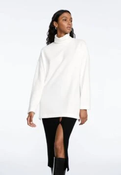 Stradivarius AUFGERAUTES - Strickpullover - Offwhite