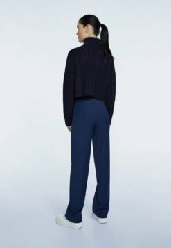 Stradivarius MIT MITTELNAHT - Stoffhose - Dark Blue 8 Stradivarius MIT MITTELNAHT - Stoffhose - Dark Blue -Stradivarius Deutschland Verkaufs-Shop f7c93904be9e45729ec78358be3d4648