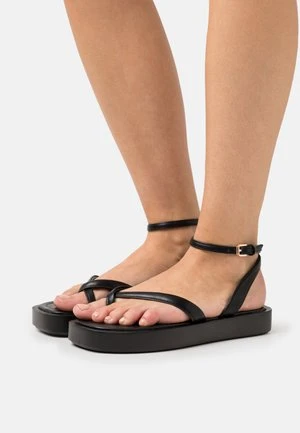 Stradivarius TIED - Riemensandalette - Black 6 Stradivarius TIED - Riemensandalette - Black – Bild 6
