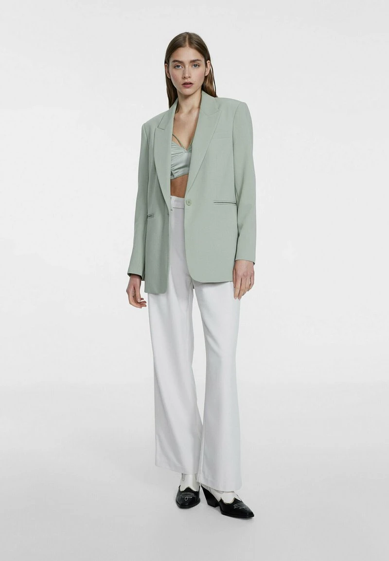 Stradivarius MIT KNOPF - Kurzmantel - Khaki 2 Stradivarius MIT KNOPF - Kurzmantel - Khaki – Bild 2