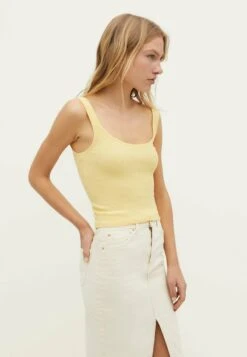 Stradivarius STRAPPY - Top - Yellow