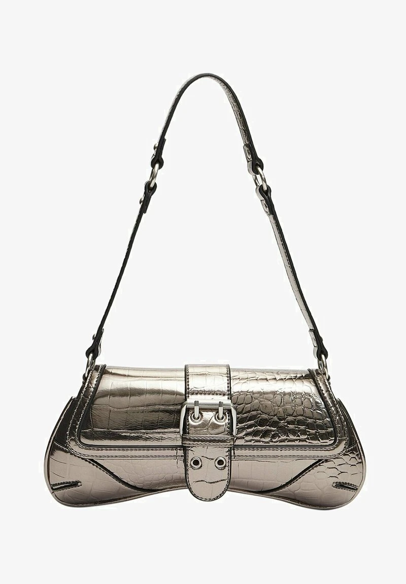 Stradivarius WITH BUCKLE - Handtasche - Grey 3 Stradivarius WITH BUCKLE - Handtasche - Grey – Bild 3