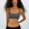 Stradivarius NAHTLOSES BRALETTE - Top - Dark Grey