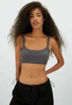 Stradivarius NAHTLOSES BRALETTE - Top - Dark Grey