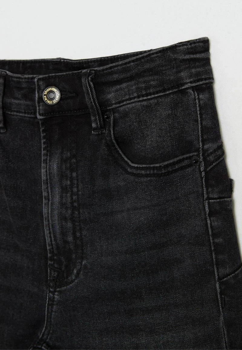 Stradivarius PUSH-UP - Jeans Skinny Fit - Black Denim 6 Stradivarius PUSH-UP - Jeans Skinny Fit - Black Denim – Bild 6